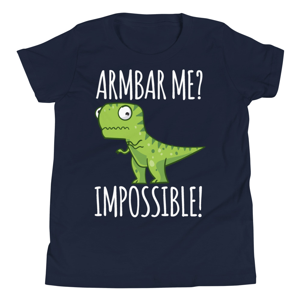 Youth/Kid BJJ T-Shirt Brazilian Jiu-Jitsu Armbar T-Rex? Not Possible 2