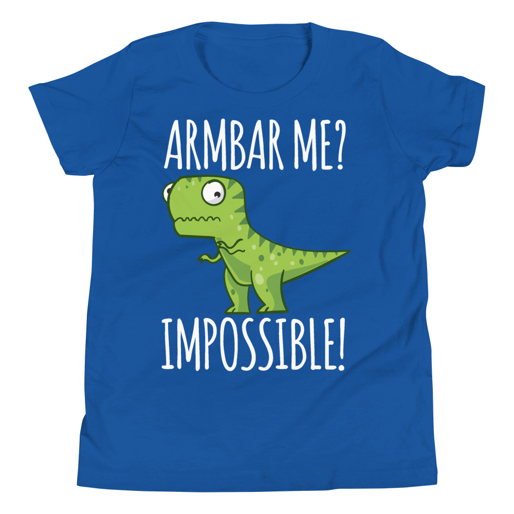 Youth/Kid BJJ T-Shirt Brazilian Jiu-Jitsu Armbar T-Rex? Not Possible 5