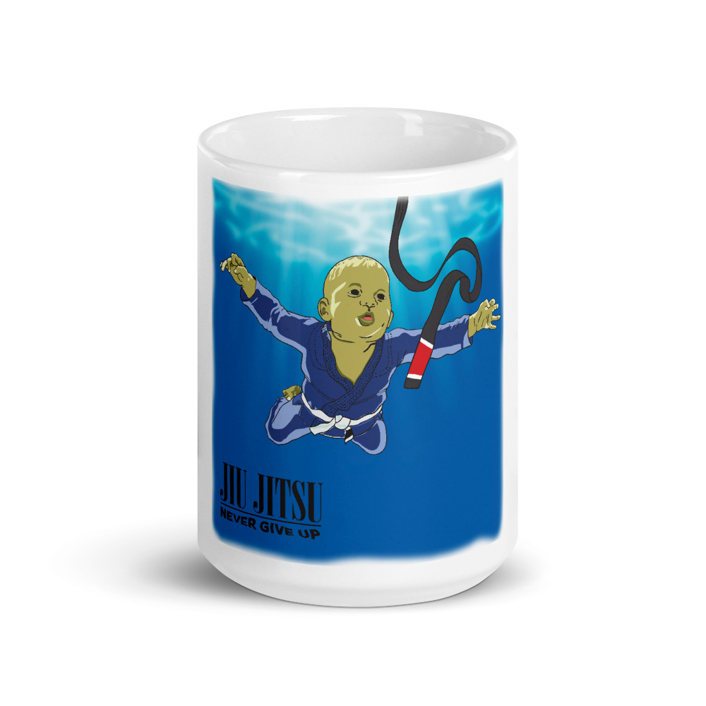 BJJ Coffe Mugs - Nerver give up and you will get black belt 3