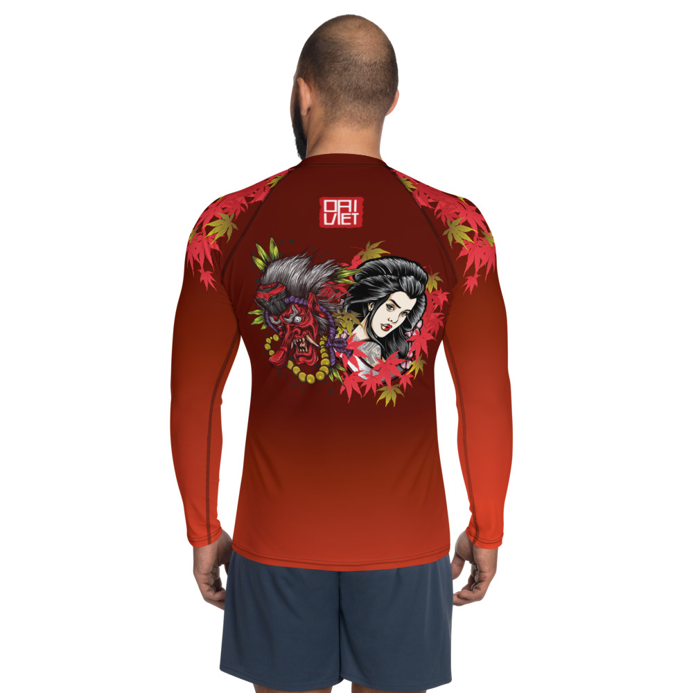 BJJ Men’s Rash guard – Geisha Do Bow And Arrow Submission To Tengu In Ancient Japanese Culture 2
