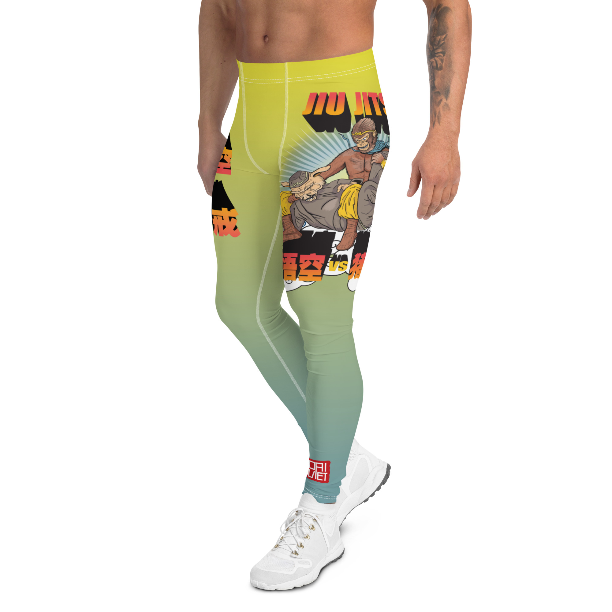 BJJ Men’s Tights Spats – Sun Wukong Do Bow And Arrow Submission On Zhu Bajie 4