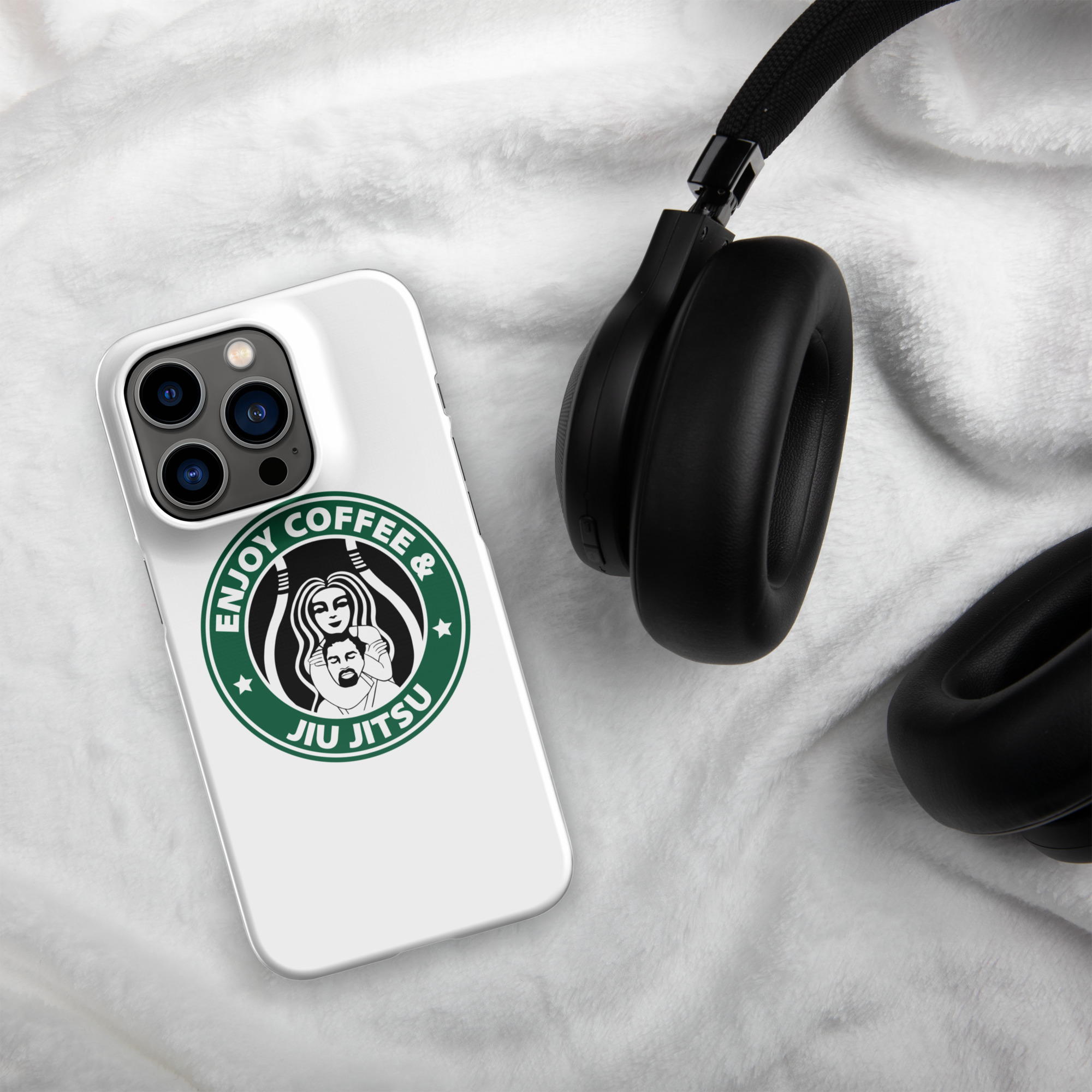 Coffee and Jiu Jitsu Snap case for iPhone® 15