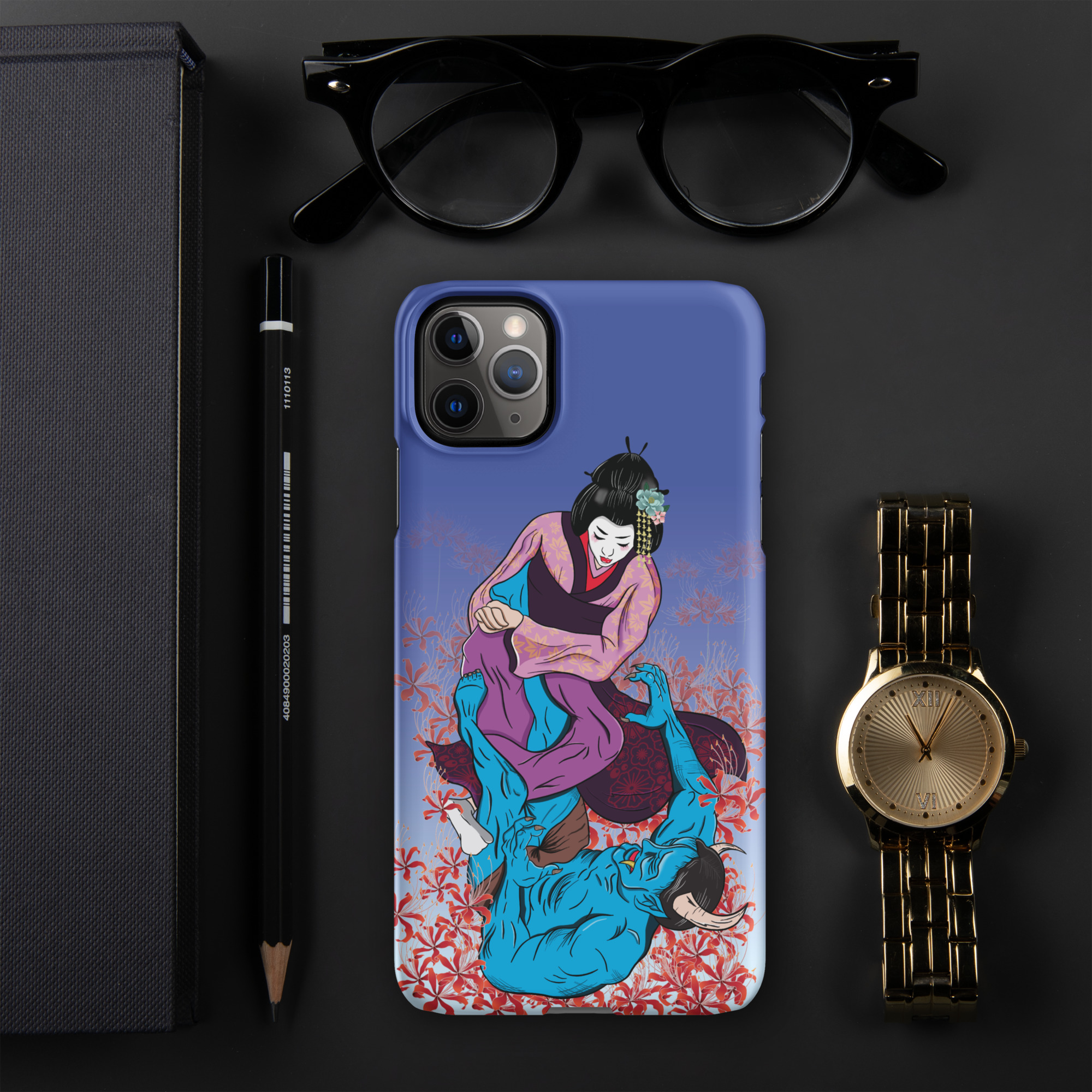 Heel Hook Harmony: Geisha Vs. Hanya Snap case for iPhone® 4