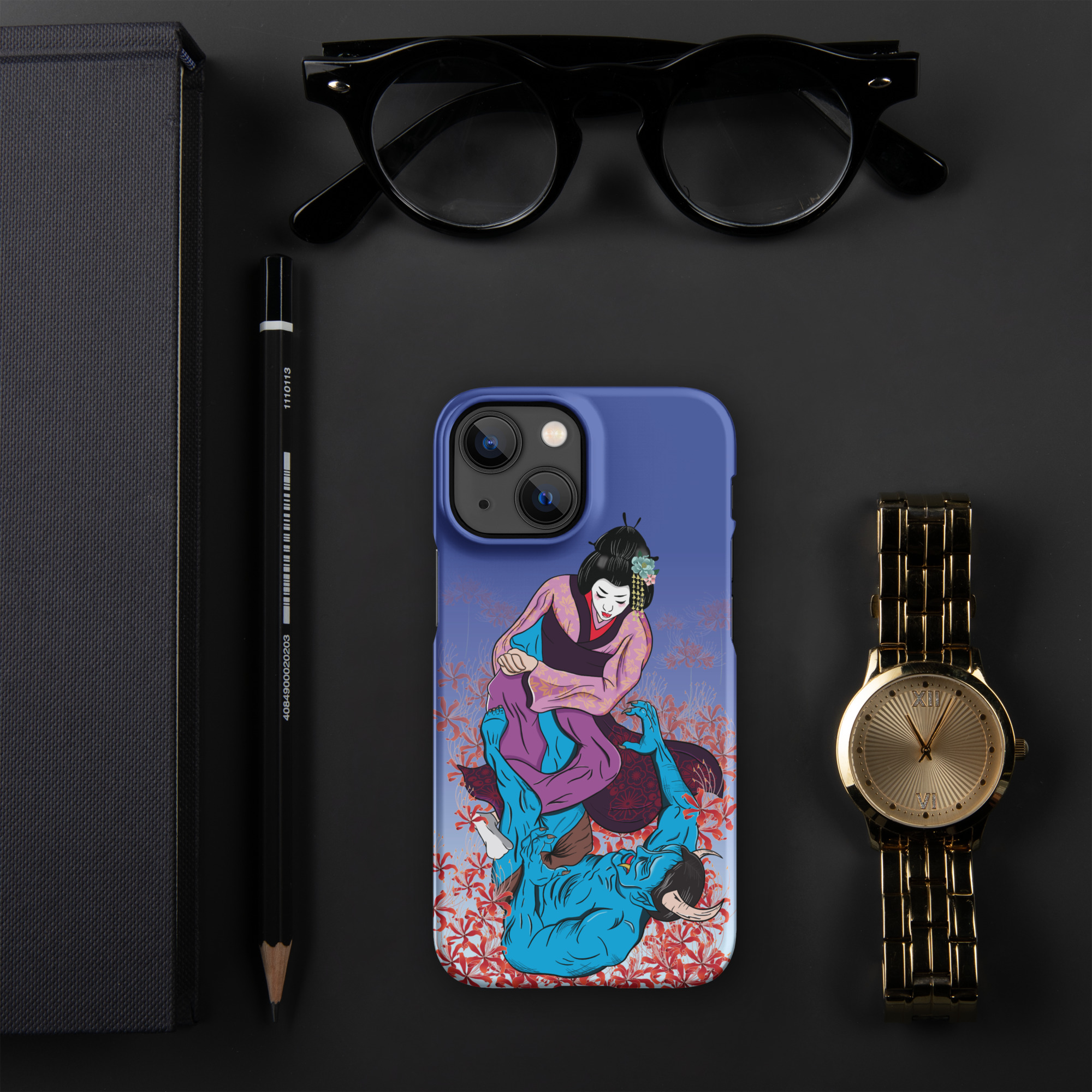 Heel Hook Harmony: Geisha Vs. Hanya Snap case for iPhone® 9