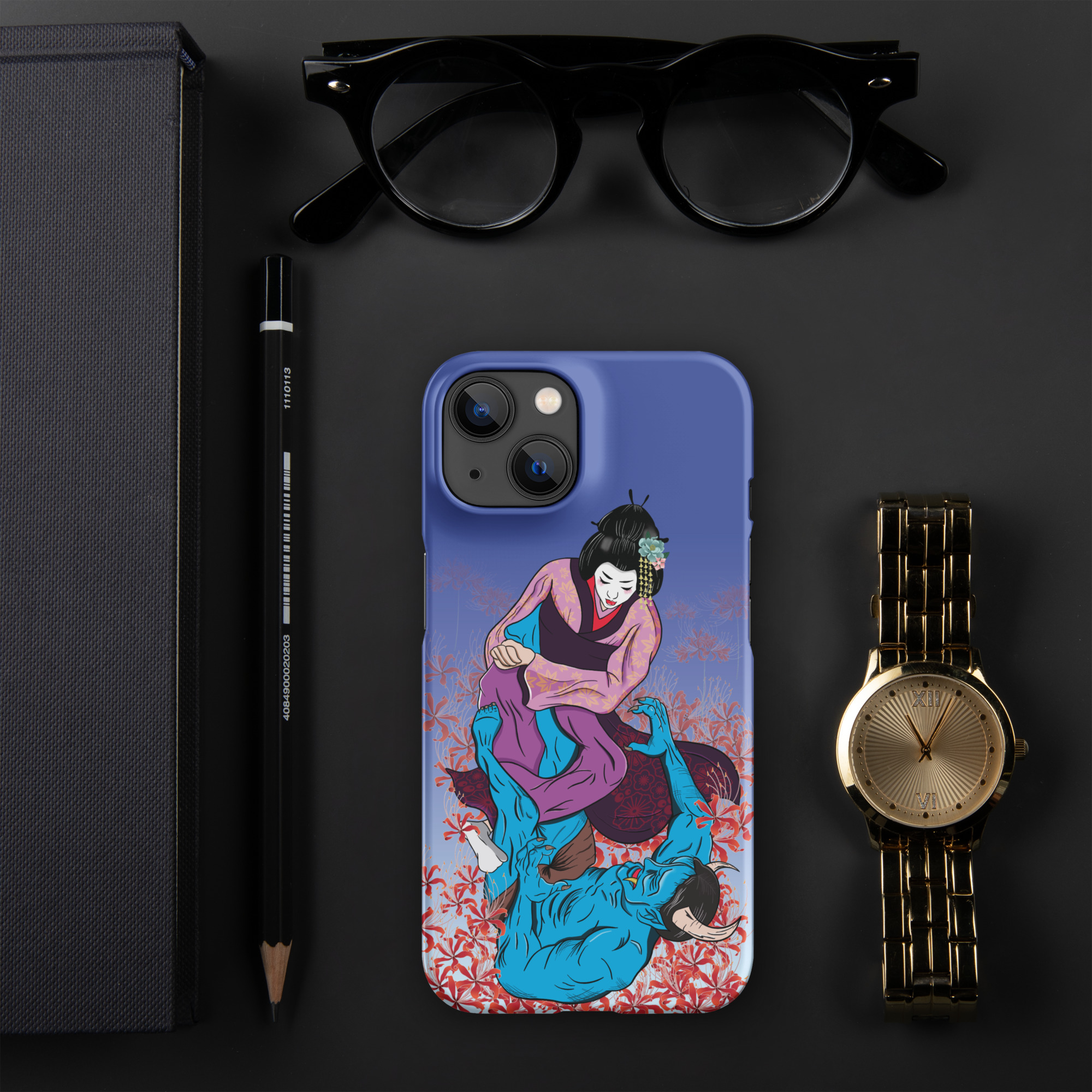 Heel Hook Harmony: Geisha Vs. Hanya Snap case for iPhone® 13